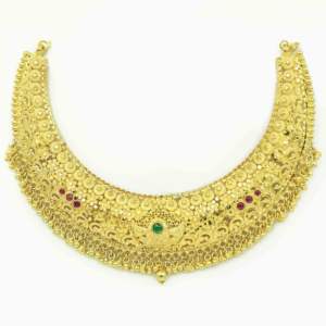 Wholesale 14K 18K 24K Gold Plated Women's Wedding Floral Design Traditional <b>Necklace</b> & Earrings Sets Brass Gold Fashion Jewelry - Product Image 4