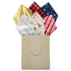 Christmas Printed <b>Tissue</b> <b>Paper</b> Holiday Supplies for Festive Decorations - Product Image 1