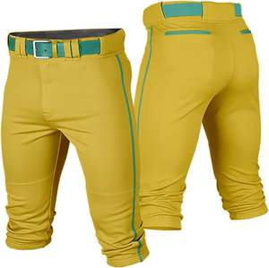 Pantalon de baseball personnalisé direct d'usine avec rayures latérales pantalon de sport athlétique personnalisé respirant pantalon de baseball de l'équipe de jeunes hommes - Product Image 1