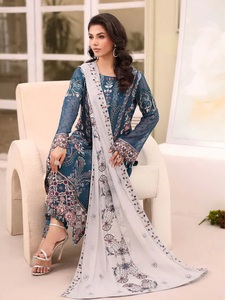 2025 Top marque Collection haute qualité en mousseline de soie vêtements de fête costumes pour femmes Style indien pakistanais Salwar Kameez inspiré inde - Product Image 3