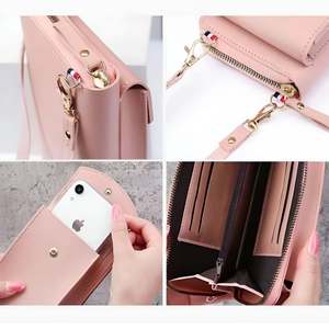 Style Stash Ladies Crossbody Clutch Leather Handbag Portable Zipper Closure Rhinestone <b>Glitter</b> Acrylic Polyester Cotton - Product Image 2