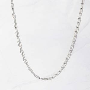 สร้อยคอรูปคลิปหนีบกระดาษสร้อยคอแบบมินิมอลลิสต์925เครื่องประดับเงิน14K ชุบทอง - Product Image 2