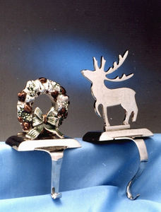 Support de bas de Noël en métal élégant fait à la main nouveau présentoir de cheminée décoratif élégant pour la décoration de la maison de vacances - Product Image 2