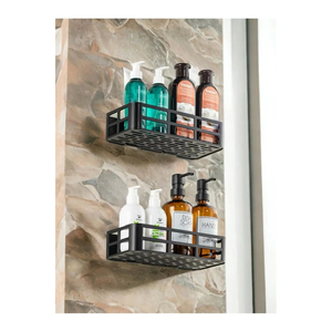 Juego de 2 Organizadores de Baño, Jabonera y Porta Champú, Estante Adhesivo para Accesorios de Ducha - Product Image 2