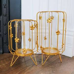 Portavelas de latón de lujo para interiores sofisticados, portavelas de metal de latón con tapa de cristal, forma y tamaño personalizados - Product Image 4