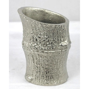 Long Size Decorative Vases Silver Color Made of Stainless Steel <b>Mirror</b> Polished and Brass Leaf Shape Equipment <b>Tabletop</b> Vases - Product Image 4