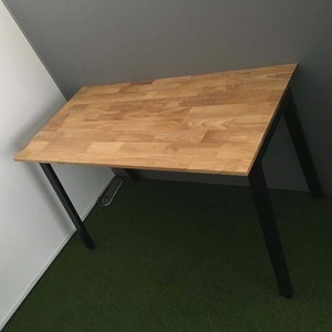 Aton Concept 120x60cm <b>Foldable</b> Modern Office <b>Desk</b> with Metal Legs HBAT002 Minimalist Design Style Melamine Wood Style - Product Image 6