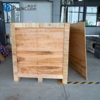 Boîte en carton ondulé robuste sur mesure avec cadre en bois contreplaqué pour l'expédition à l'exportation