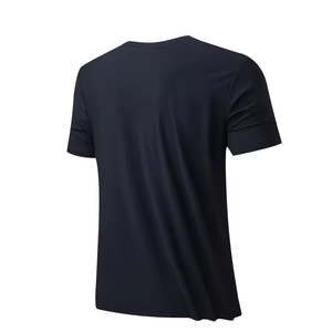 Chemise de compression décontractée respirante pour hommes de la meilleure qualité, à prix raisonnable, chemises pour hommes de grande taille sans col. - Product Image 4