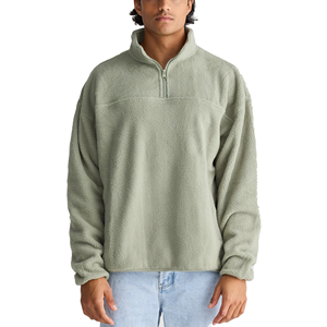 Sudadera con capucha de lana Sherpa de invierno para hombre, Jersey de algodón con cremallera y logotipo personalizado, chaqueta térmica cálida - Product Image 1