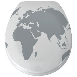 Siège de toilette à fermeture lente thermo-résistant « WORLD » - Product Image 1