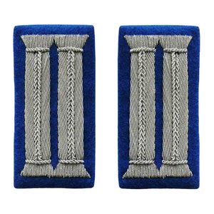 Services administratifs de haute qualité Garget Blue General Collar Tabs en nylon durable Polyester Collar Badges Ronpex - Product Image 1