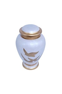 Urna metálica adecuada para almacenamiento a largo plazo, viajes o uso ceremonial, puede brindar confort a través de su presencia sólida y reconfortante. - Product Image 5