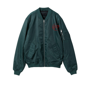 Chaqueta Bomber de Invierno para Hombre de Alta Calidad, Diseño Personalizado, Venta al Por Mayor, Impresión de Logotipo Frontal, Nailon/Poliéster Ecológico - Product Image 4