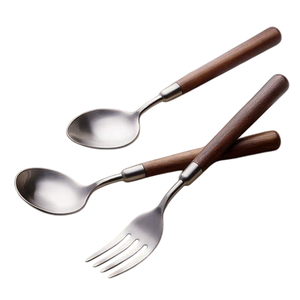 ชุดช้อนส้อมวินเทจ Dansk Fjord ขายส่ง ชุดเครื่องครัวสแตนเลสทันสมัยพร้อมด้ามจับไม้สัก ราคาดีที่สุด - Product Image 2