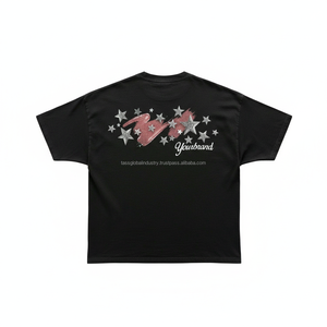 เสื้อยืดสตรีทแวร์ทรงโอเวอร์ไซส์ คุณภาพสูง เป็นมิตรกับสิ่งแวดล้อม เนื้อผ้าหนา พิมพ์ลายกราฟิกแบบสกรีน  ผ้าคอตตอนหนา ตัดเย็บทรงครอป สำหรับผู้ชาย - Product Image 2