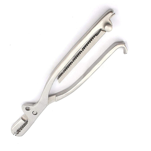 Fórceps de sujeción de hueso LAMBOTTE, mordaza ajustable de 255 mm y 10 "con ancho de fijación de rosca, fórceps quirúrgicos no estériles de 11 mm - Product Image 3