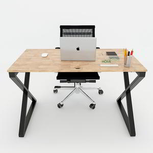XConcept Modern Minimalist HBXC004 <b>Desk</b> 120x70cm Rubberwood with Ergonomic Design <b>Foldable</b> Office Furniture Melamine Style - Product Image 2
