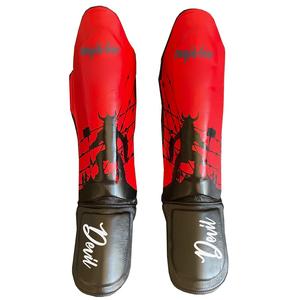 Protège-tibias de kickboxing avec sangles à crochets et boucles Protège-tibias pour MMA Muay Thai et arts martiaux - Product Image 4