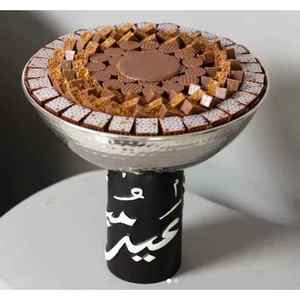 Nouveau bol à chocolat moderne en métal fait à la main sans BPA, bol décoratif pour desserts sucrés, vaisselle de présentation - Product Image 3