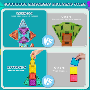 Jeu de construction magnétique en ABS Lion Wholesale de 32 pièces pour les enfants de 4 à 6 ans - Product Image 5