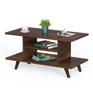 BLUEWUD Anatdol Standard Engineered Wood Coffee Center Sofa Tea, Teapoy <b>Console</b> <b>Table</b> (Brown Maple) - Product Image 4