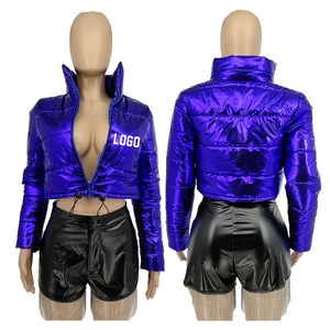 Veste matelassée réversible brillante grande taille pour femmes, hiver, respirante, écologique - Product Image 6