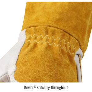 Gants de soudage résistants au feu avec chaleur pour centrale thermique en ciment en cuir personnalisé Gants de soudage avec couverture anti-feu - Product Image 5