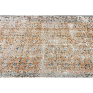 Alfombra Vintage de 4.8x8.4 pies, Alfombra Turca Grande, Alfombra con Estampado Animal Azul - Product Image 5