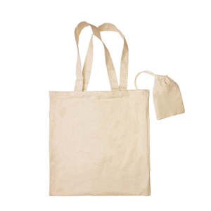 Recyclable TB118 Foldable Cotton Tote Bags with <b>Drawstring</b> <b>Pouch</b> for Packaging Storage Promotion Watch Bracelets Screen Printed - Product Image 2