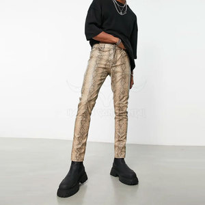 Pantalones informales de cuero para hombre al mejor precio, novedad, último diseño, botón, cierre de mosca, lona de alta calidad, cintura media, oferta en línea - Product Image 3