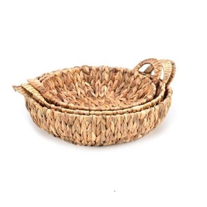 King Craft Viet Woven Tray asket <b>Rectangular</b> Straw Water Hyacinth <b>Storage</b> <b>Basket</b> Wicker Box Made in Vietnam - Product Image 2