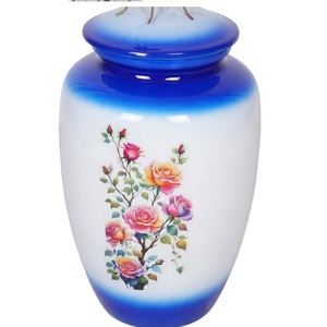 URNA DE CREMACIÓN DE NUEVO DISEÑO CON ACABADO PINTADO URNAS FUNERARIAS DE METAL URNA DECORATIVA DE INTERIOR - Product Image 2