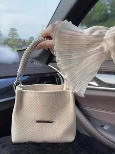 Bolso de Mano para Mujer, Estilo Casual, Bandolera, Bolso de Hombro, Bolso Tipo Cubo con Cordón Ajustable - Product Image 2