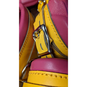 Menottes, attaches de cheville et collier de bondage rembourrés jaunes et roses extrêmement provocants - Product Image 6