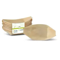 Plateaux de service en bois naturel de 17 cm de diamètre pour fruits de mer, pour restaurants, cafés et buffets d'hôtels - 1000 pièces/carton