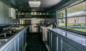 Camion de restauration mobile BBQ 8,5x24, nouvelle conception, entièrement équipé, cuisine extérieure personnalisée, remorque de camion de restauration mobile BBQ 7x14 entièrement équipée - Product Image 5