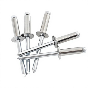 Remache ciego de aluminio sólido con extremo abierto DIN7337, remache con acabado brillante, fabricante de remaches - Product Image 1