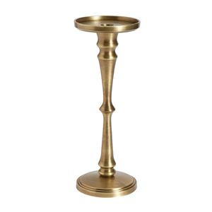 Bougeoir en fonte d'aluminium avec bougeoir décoratif de conception de fantaisie faite à la main de finition antique en laiton pour la décoration intérieure à la maison - Product Image 5