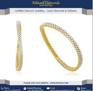Las mejores pulseras de diamantes de moda, oro amarillo de 18kt para brazaletes de estilo de moda de gama alta, ropa de fiesta de aniversario de compromiso - Product Image 5