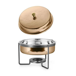 Chauffe-plats au design martelé de qualité exclusive pour buffet, plat de restauration pour hôtel et restaurant, pour les mariages - Product Image 1