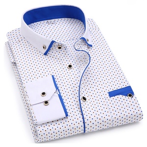 Camisa informal para hombre, camisa 100% de algodón de manga corta con impresión personalizada por sublimación, Logo personalizado, entrega rápida - Product Image 5