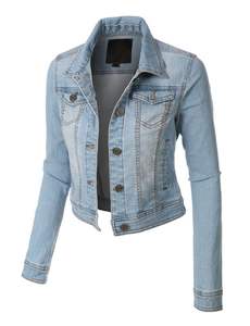 Chaqueta Vaquera de Invierno Vintage Informal de Alta Calidad con Bordado, Lavado Ácido Transpirable para Mujer - Product Image 3