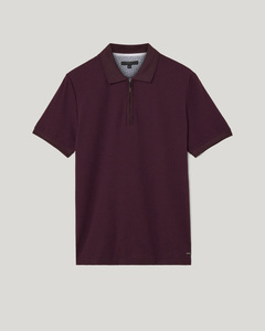 เสื้อโปโลสำหรับผู้ชายแบบลำลองมีซิปผ้าคอตตอนเนื้อนุ่มระบายอากาศได้ดีเข้ารูปแบบ100% - Product Image 3