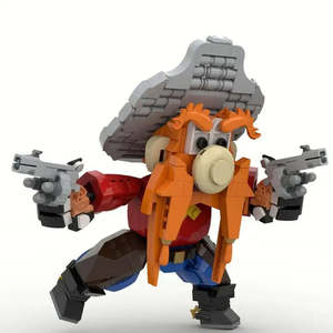 Sam the Pirate Nano <b>Bricks</b> Figurine Cartoon <b>Toy</b> Block Set Plastic Material - Product Image 3