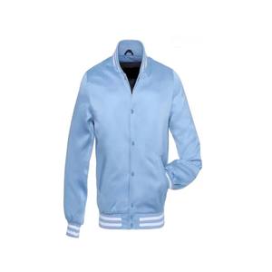 CUSTOM SATIN Varsity Letterman Bomber BASEBALL Jacket Latest Style OEM Hot Quality Satin Bomber Jackets - Product Image 3