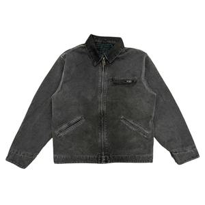 Veste en toile de coton brodée de haute qualité avec logo personnalisé OEM Veste de travail d'hiver pour hommes - Product Image 4