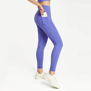 Pantalones de Yoga para Mujer, Nuevo Estilo, Precio Bajo, Secado Rápido, Transpirables, Leggings de Nailon para Gimnasio y Fitness - Product Image 1