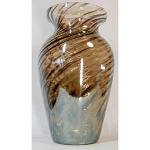 Italian High Quality Glass Centerpiece to Decorate the House in a Special Black Mud Color to Make Any Room <b>Unique</b> Glass <b>Vase</b> - Product Image 1