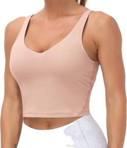 2026 soutien-gorge de sport de haute qualité pour femmes soutien-gorge de sport d'entraînement réglable pour adultes Fitness Yoga soutien-gorge en haut Tan débardeurs pour hommes - Product Image 1